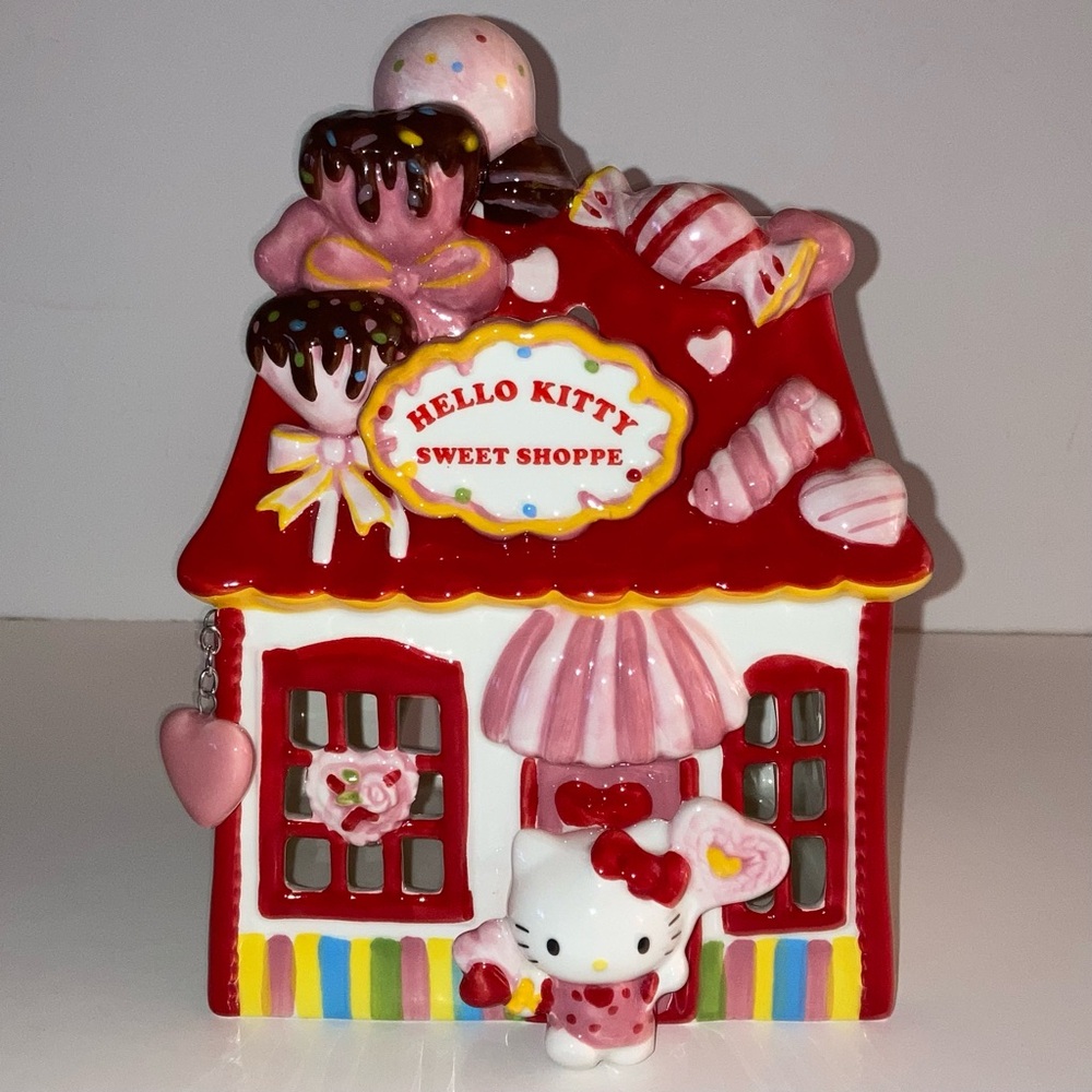 Hello Kitty Limited Edition Red Summer Sweet Shoppe Candle Holder Designer Decor